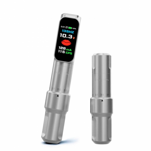 DEFENDERR FENIX S PRO SILVER  (цвет серебристый) машинка для татуировки и перманентного макияжа