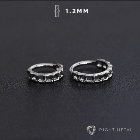 № 2771 Кольцо-кликер Links 1.2*8 мм Right Metal Титан ASTM F-136
