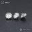 № 2758 Накрутка Joss Crystal с прозрачным фианитом 6 мм 1.2 мм Right Metal Титан ASTM F-136