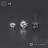 № 2392 Топ безрезьбовой Flat Cubic Zirconia Crystal Б/Р на трех лапках с прозрачным фианитом 4.5 мм Right Metal Титан ASTM F-136