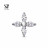 № 2685 Накрутка Marquise Star с кристаллами Clear CZ 1.2 мм Safe Pins Титан ASTM F-136