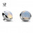 № 1402 Накрутка с опалитом (лунный камень) 1.2*4 мм. Safe Pins Титан ASTM F-136