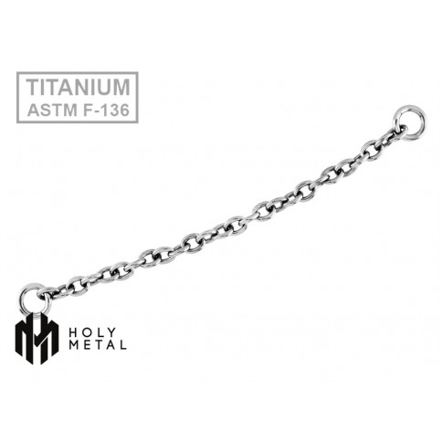 № 2590 Цепочка для пирсинга 1.6*32 мм Holy Metal Титан ASTM F-136