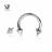 № 1147 Циркуляр интернальный с конусами Safe Pins 1.2*10 мм Титан ASTM F-136